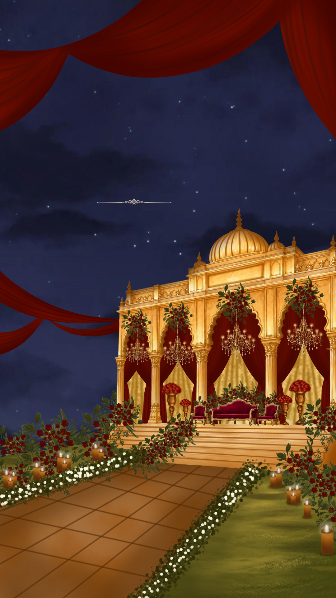 Reception Celebration Invitation Background